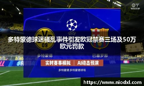 多特蒙德球迷骚乱事件引发欧冠禁赛三场及50万欧元罚款